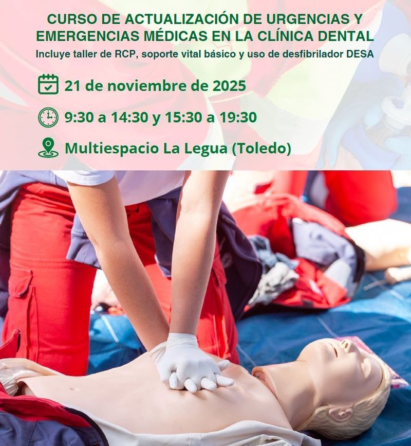 Actualización de urgencias y emergencias médicas en la clínica dental
