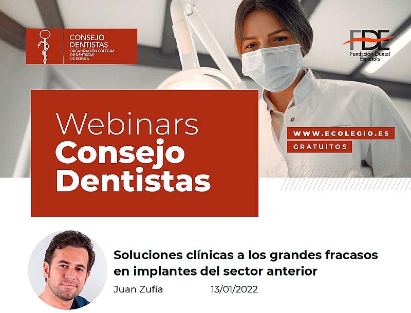 Webinar gratuito Soluciones clínicas a los grandes fracasos en implantes del sector anterior